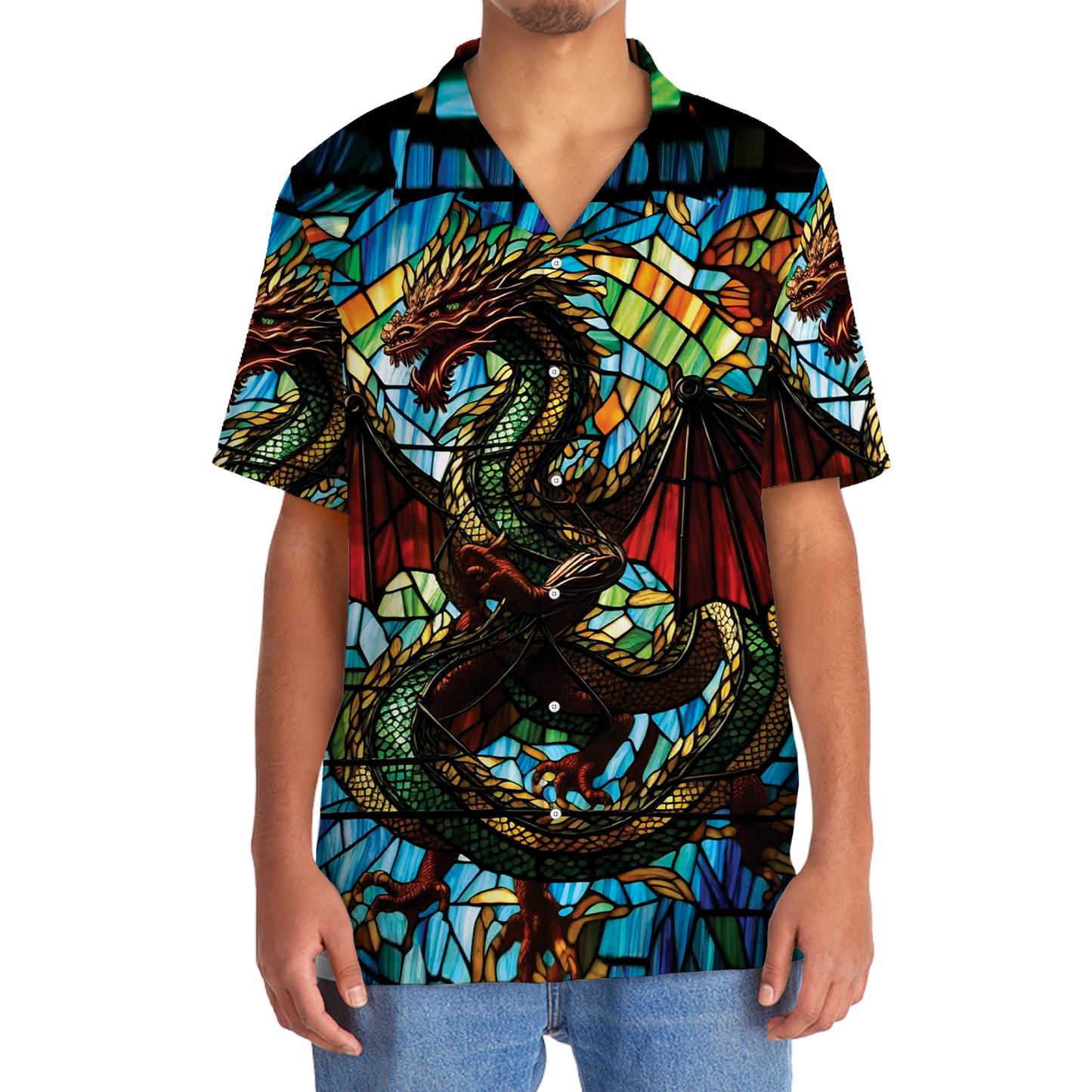 Dragon Temple Suncatcher Mystic Hawaiian Shirt For Summer Vacation And Beach Travel