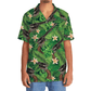 Green Tropical Vintage Western Retro Hawaiian Shirt Artwork View For Coastal Escapes And Resort Style