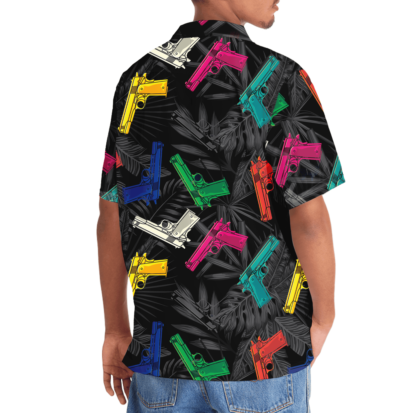 Colorful Western Bold Hawaiian Shirt For Summer Events And Casual Outdoor Wear