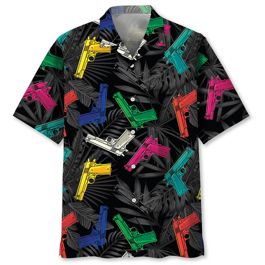 Colorful Western Bold Hawaiian Shirt Design View For Casual Summer Styling