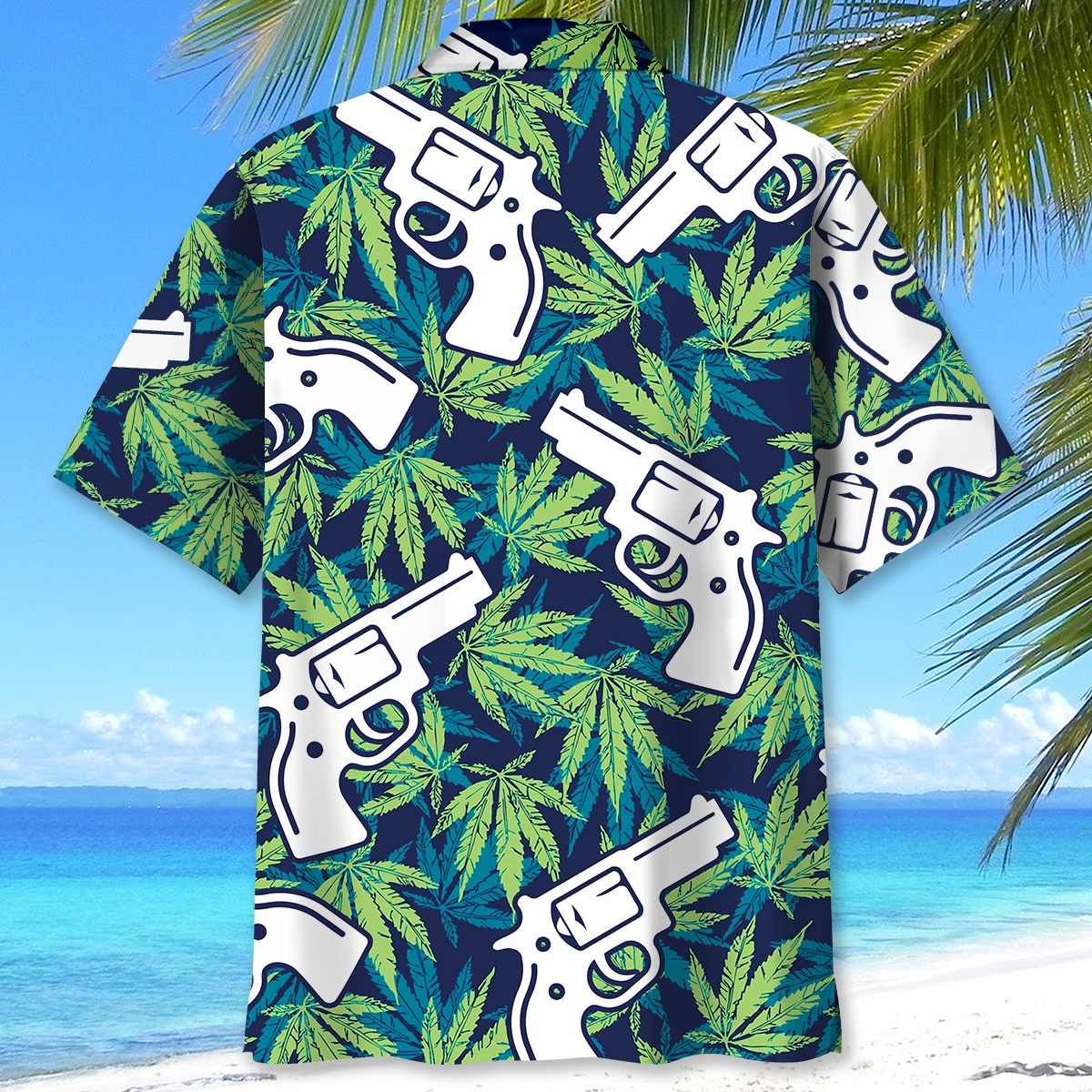 Western Bold Botanical Leaf Hawaiian Shirt Design View For Resort Travel And Thoughtful Gifting
