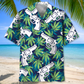 Western Bold Botanical Leaf Hawaiian Shirt Artwork Detail For Tropical Trips And Casual Outings