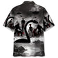 Alien Forest Creature Nessie Mythical Monster Hawaiian Shirt For Vacation Days And Relaxed Coastal Outings