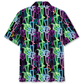 Neon Colorful Western Retro Hawaiian Shirt Design View For Casual Summer Styling