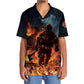 Firefighter Tribute Hawaiian Shirt For Vacation Days And Relaxed Coastal Outings