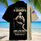 Firefighter Retired Dad Grandpa Tribute Hawaiian Shirt Design View For Casual Summer Styling