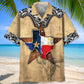 Texas Lone Star State Pocket Hawaiian Shirt For Summer Events And Casual Outdoor Wear