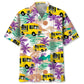 Funny Tropical Truck Food Hawaiian Shirt Pattern Detail For Vacation Travel And Daily Wear