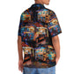 Vintage Retro Truck Street Food Hawaiian Shirt For Summer Vacation And Beach Travel