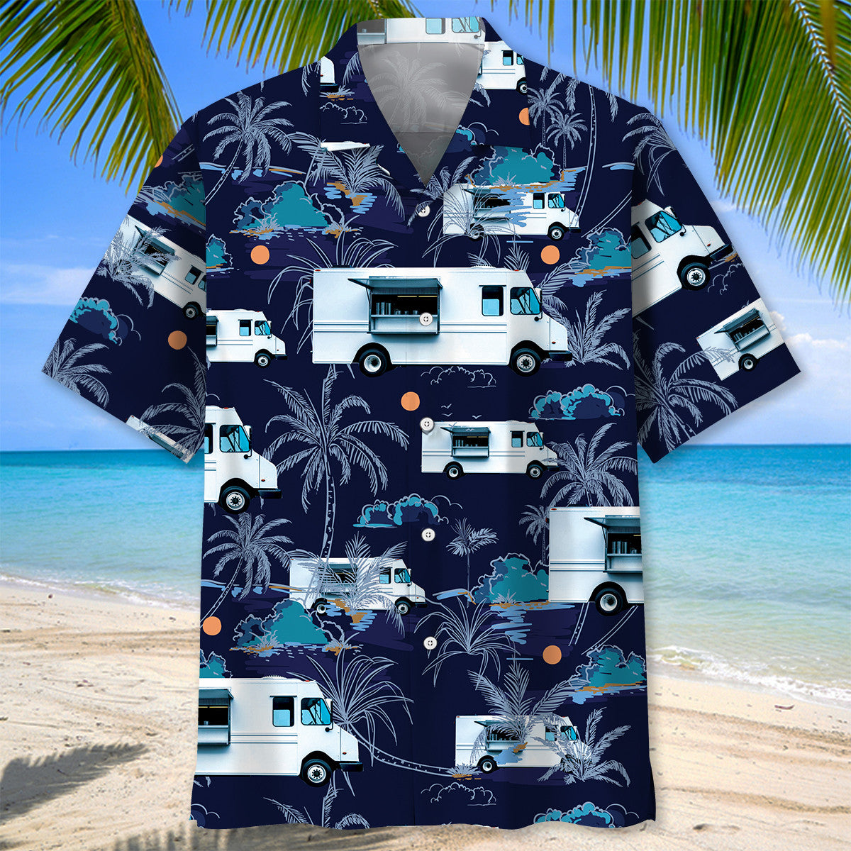 Tropical Truck Aloha Street Food Hawaiian Shirt Pattern View For Relaxed Warm Weather Outfits