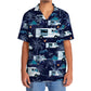 Tropical Truck Aloha Street Food Hawaiian Shirt Pattern Detail For Vacation Travel And Daily Wear