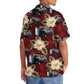 Floral Tropical Truck Street Food Hawaiian Shirt Design Detail For Beach Days And Holiday Travel