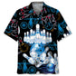 Happy Bowling Ten Pin Hawaiian Shirt Artwork Detail For Resort Trips And Outdoor Activities