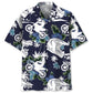Blue Motocross Nature Adventure Hawaiian Shirt For Resort Getaways And Comfortable Summer Activities