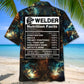 Funny Welder Nutrition Humor Hawaiian Shirt Artwork View For Weekend Travel And Beach Style