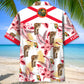 Florida Proud Coastal Hawaiian Shirt Artwork Detail For Tropical Trips And Casual Outings