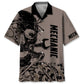 Bold Mechanic Skull Hawaiian Shirt For Resort Getaways And Comfortable Summer Activities