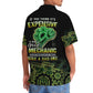 Neon Retro Mechanic Hawaiian Shirt Design Detail For Sunny Adventures And Casual Wear