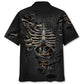 Rustic Mechanic Bones Hawaiian Shirt Pattern Detail For Vacation Travel And Daily Wear