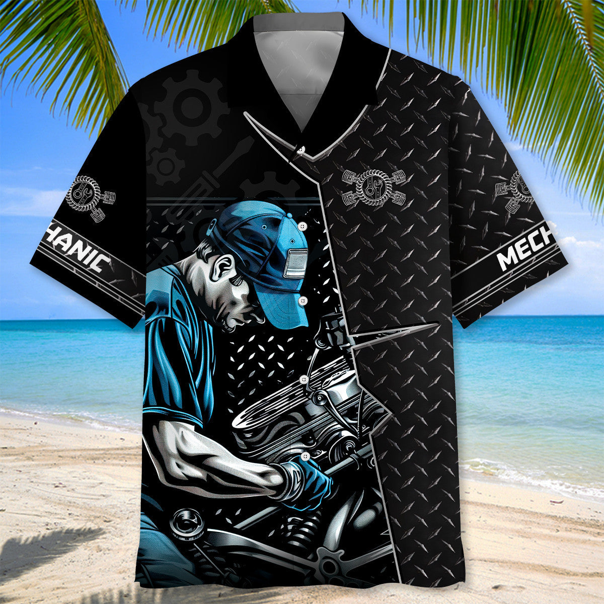 Rustic Mechanic Real Hawaiian Shirt For Warm Weather Adventures And Everyday Comfort