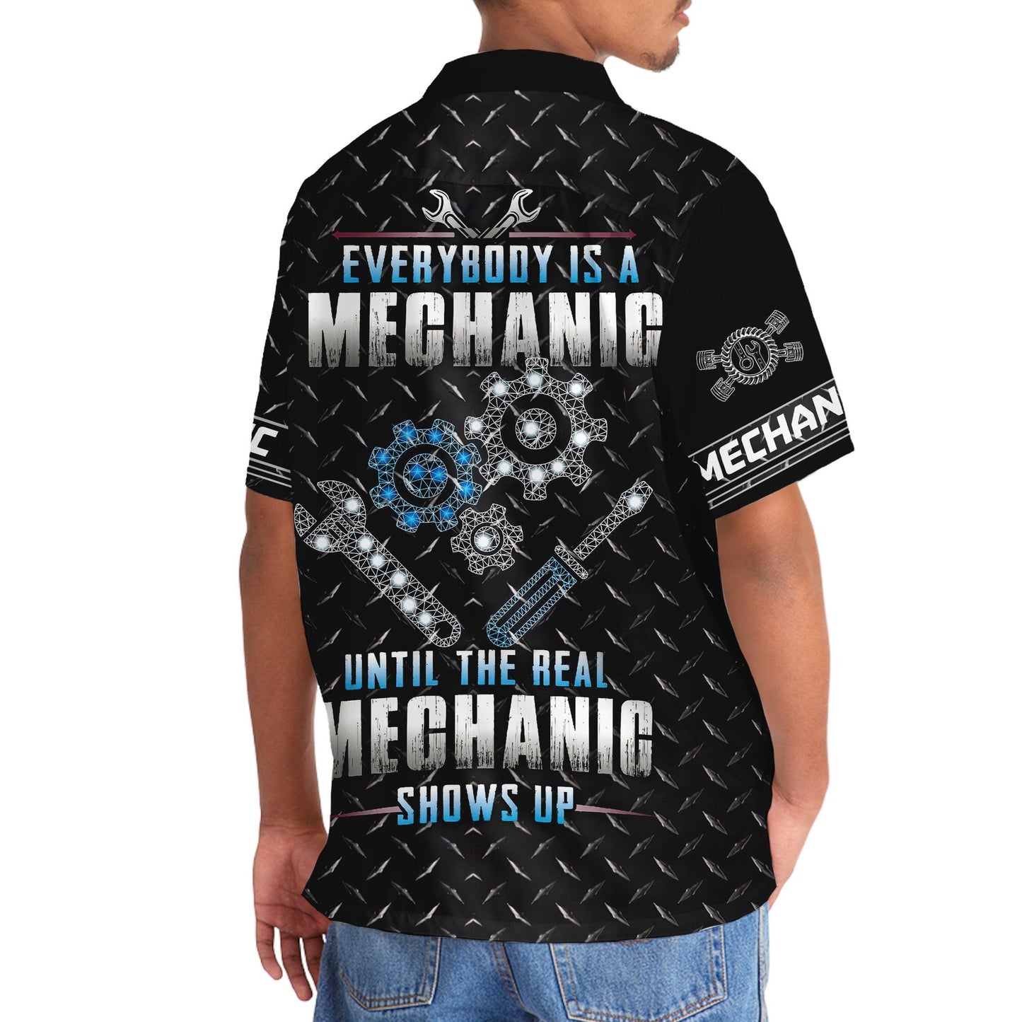 Rustic Mechanic Real Hawaiian Shirt For Poolside Relaxation And Sunny Getaways