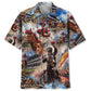 Classic Horse Derby Racing Winner Hawaiian Shirt For Vacation Days And Relaxed Coastal Outings