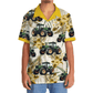 Tropical Green Tractor Farm Hawaiian Shirt For Summer Events And Casual Outdoor Wear