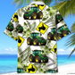 Tractor Crossing Farm Hawaiian Shirt Pattern View For Relaxed Warm Weather Outfits