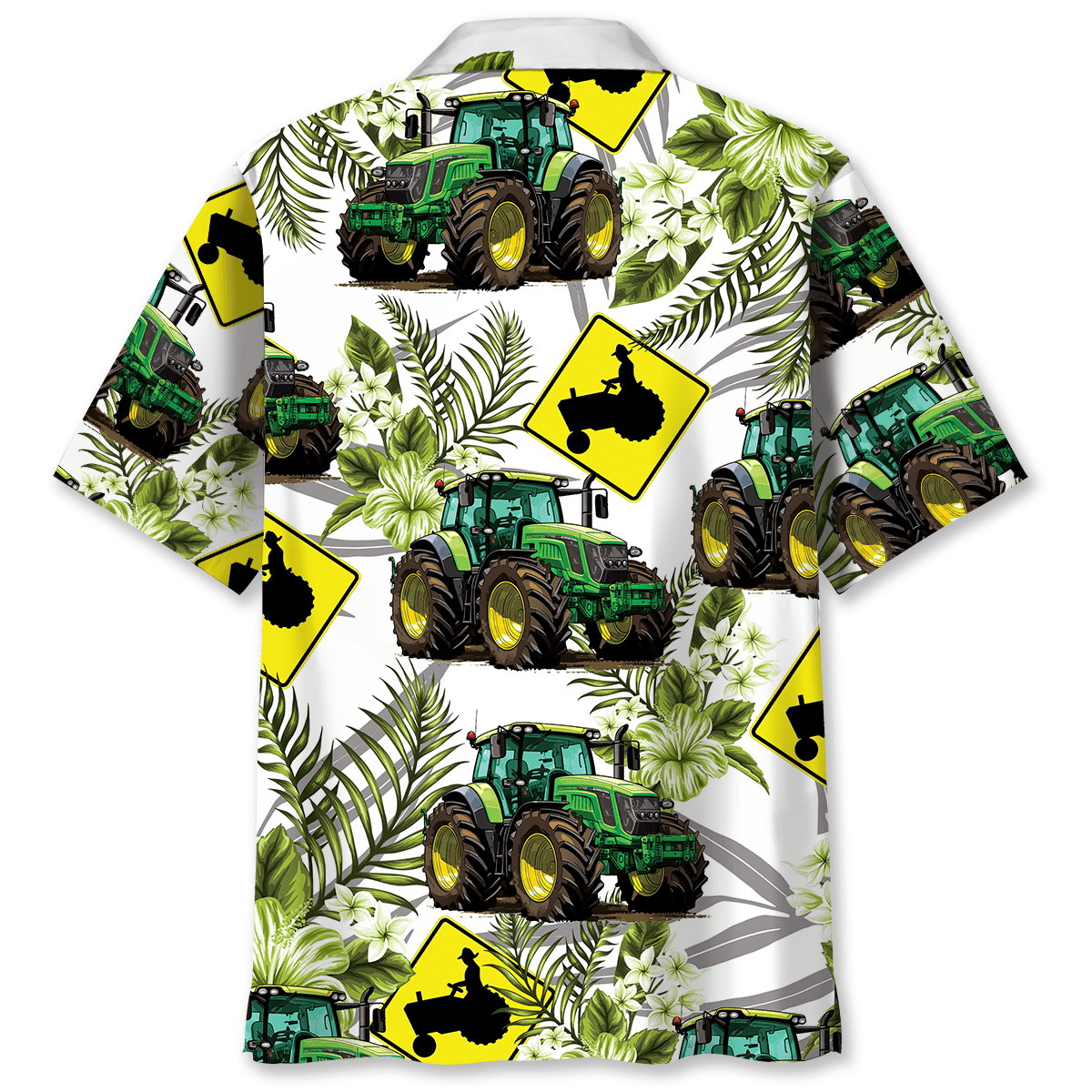 Tractor Crossing Farm Hawaiian Shirt For Summer Vacation And Beach Travel