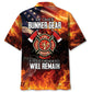 Firefighter Memories Tribute Hawaiian Shirt Artwork View For Coastal Escapes And Resort Style