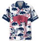 Western Bison Wyoming Proud Hawaiian Shirt Design Detail For Sunny Adventures And Casual Wear
