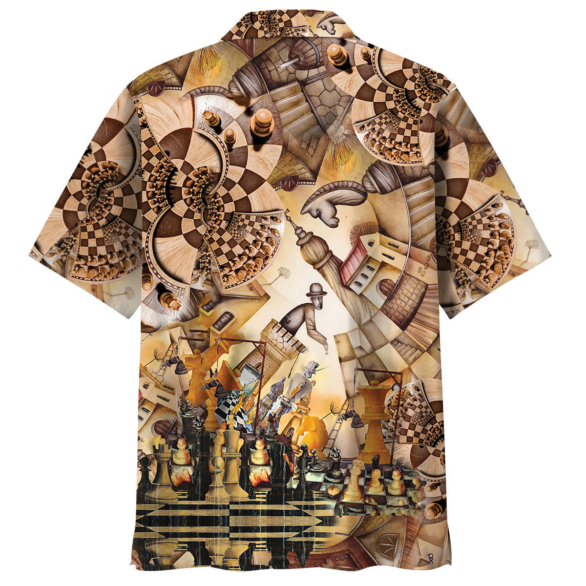 Vintage Retro Chess Hawaiian Shirt For Warm Weather Adventures And Everyday Comfort