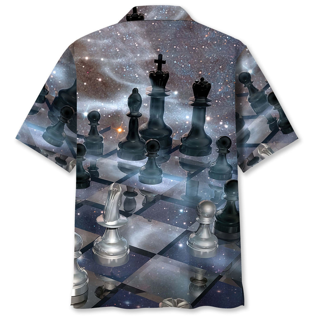 Play Chess Strategy Hawaiian Shirt Artwork Detail For Resort Trips And Outdoor Activities
