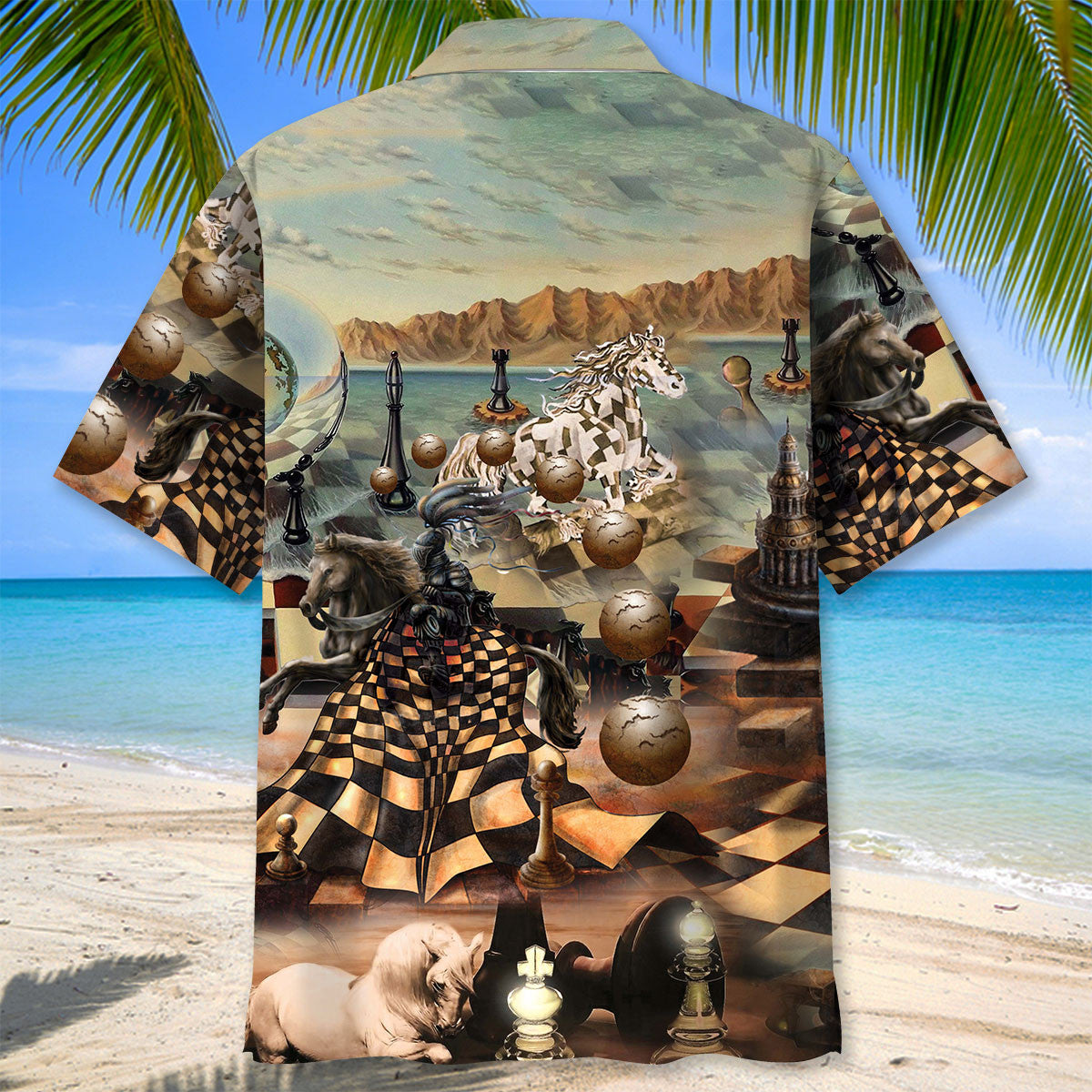 Chess Power Knight Strategy Hawaiian Shirt For Poolside Relaxation And Sunny Getaways