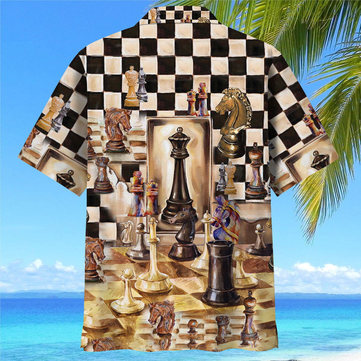 Vintage Retro Beautiful Chess Hawaiian Shirt For Resort Getaways And Comfortable Summer Activities