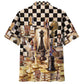 Vintage Retro Beautiful Chess Hawaiian Shirt For Summer Vacation And Beach Travel