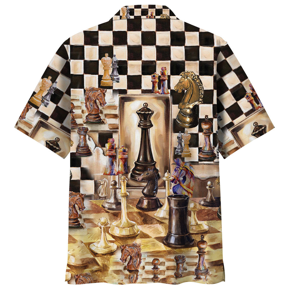 Vintage Retro Beautiful Chess Hawaiian Shirt For Summer Vacation And Beach Travel