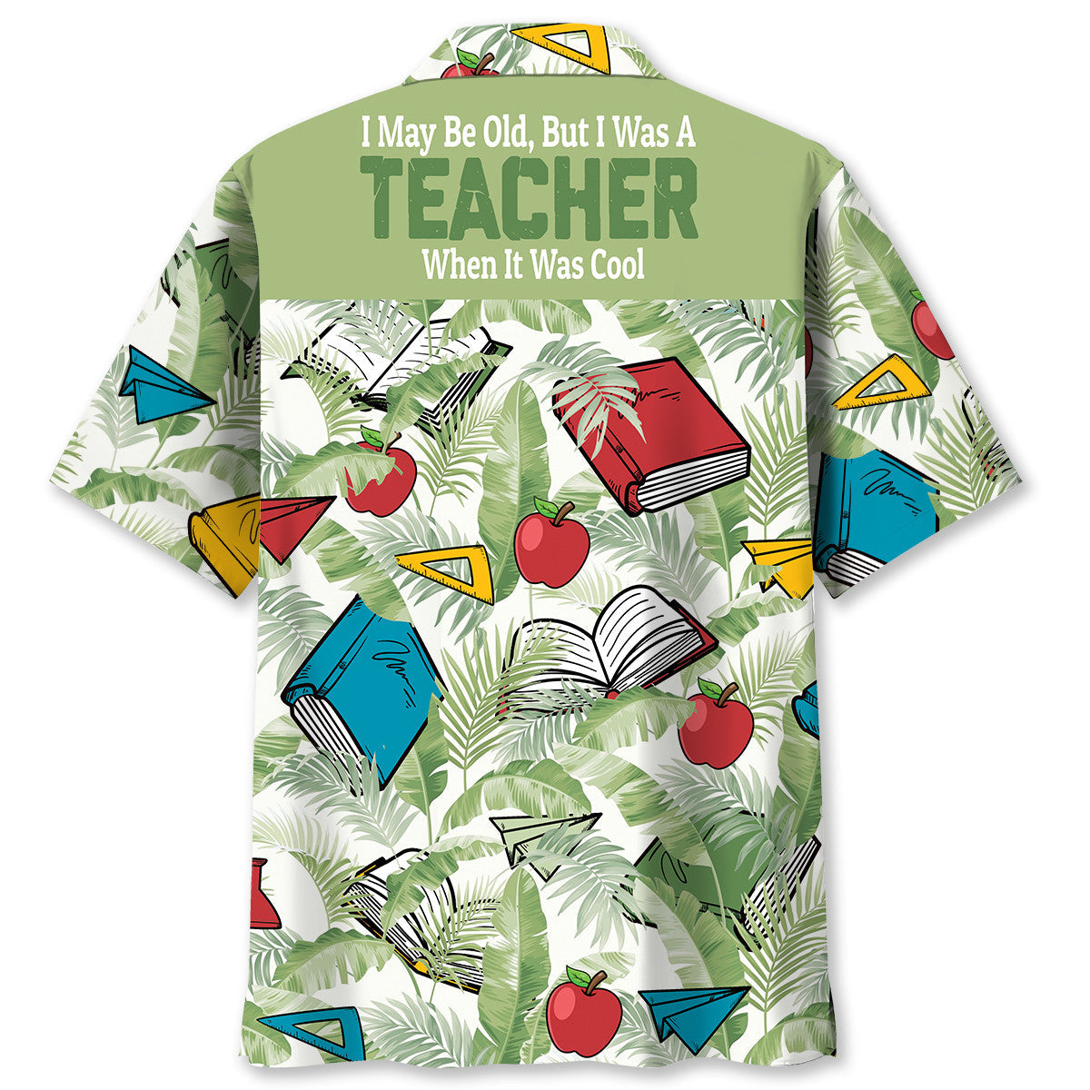 Tropical Teacher Hawaiian Shirt Pattern View For Lightweight Everyday Style
