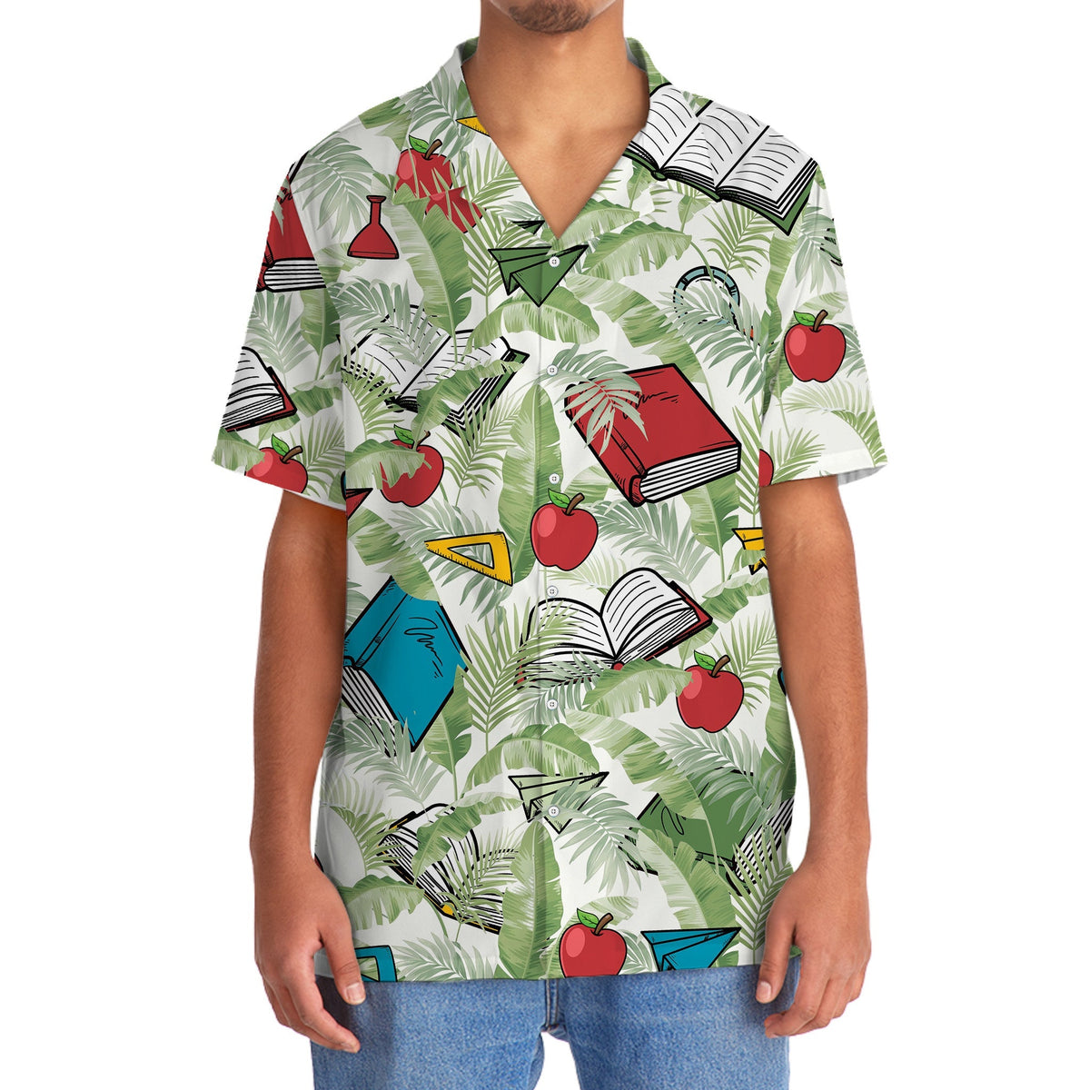 Tropical Teacher Hawaiian Shirt Design View For Resort Travel And Thoughtful Gifting