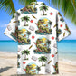 Tropical Dinosaur Teacher Fun Hawaiian Shirt Design View For Resort Travel And Thoughtful Gifting