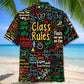 Teacher Class Rules Fun Hawaiian Shirt For Summer Vacation And Beach Travel