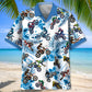 Blue Dirtbike Racing Adventure Hawaiian Shirt For Poolside Relaxation And Sunny Getaways
