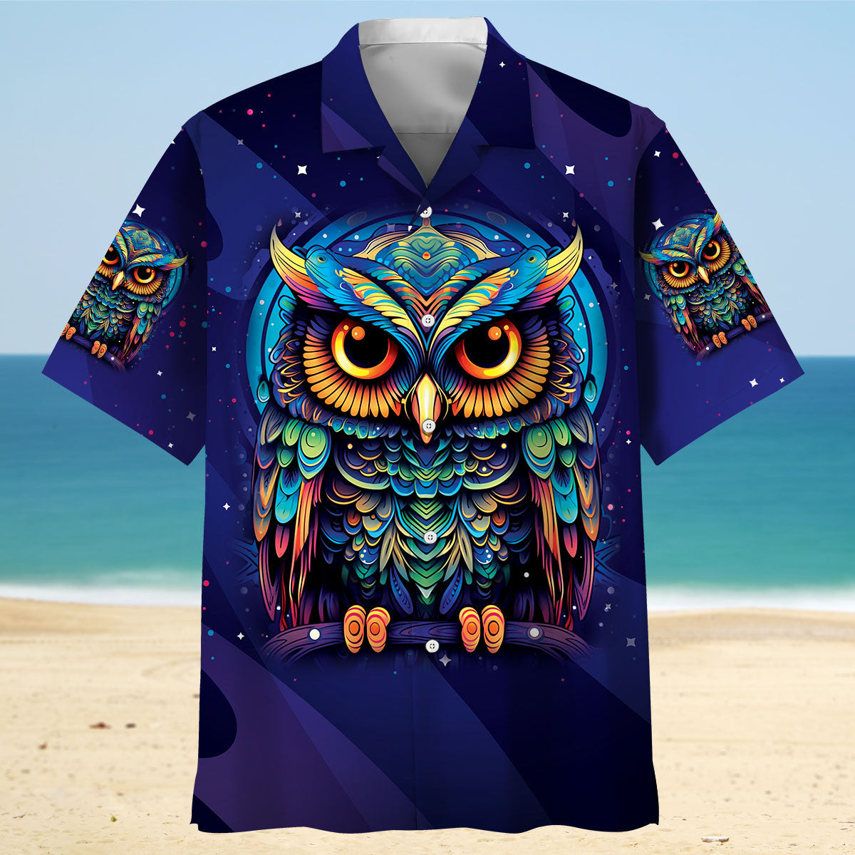 Night Owl Midnight Hawaiian Shirt For Beach Parties And Weekend Getaways