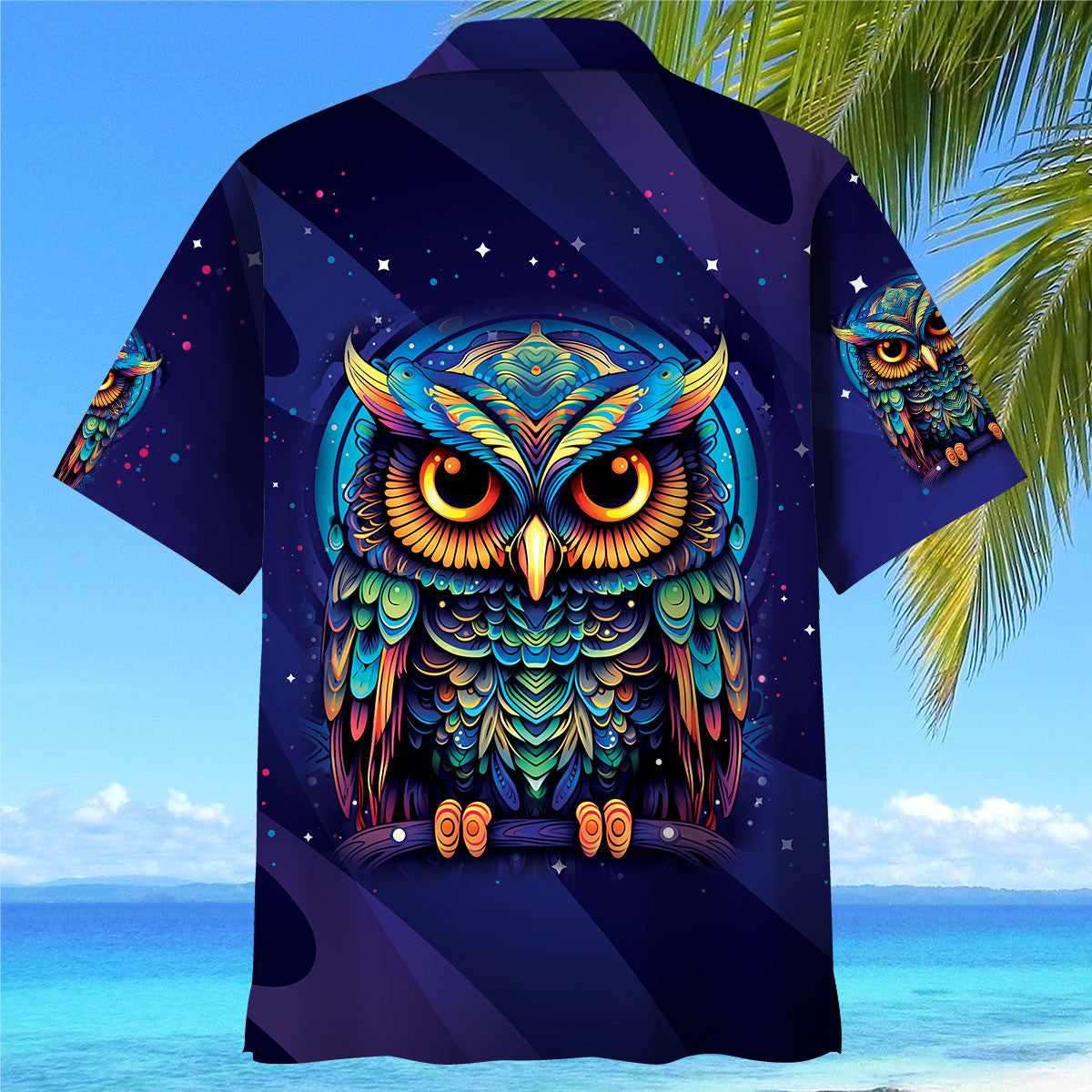 Night Owl Midnight Hawaiian Shirt For Warm Weather Adventures And Everyday Comfort