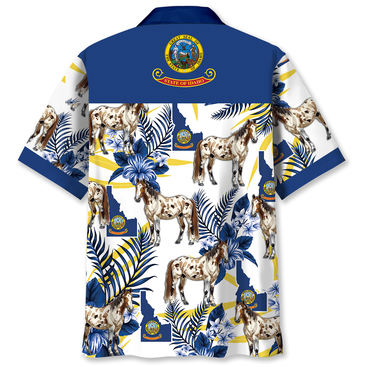 Western Idaho Proud Appaloosa Hawaiian Shirt For Coastal Adventures And Warm Weather Wear