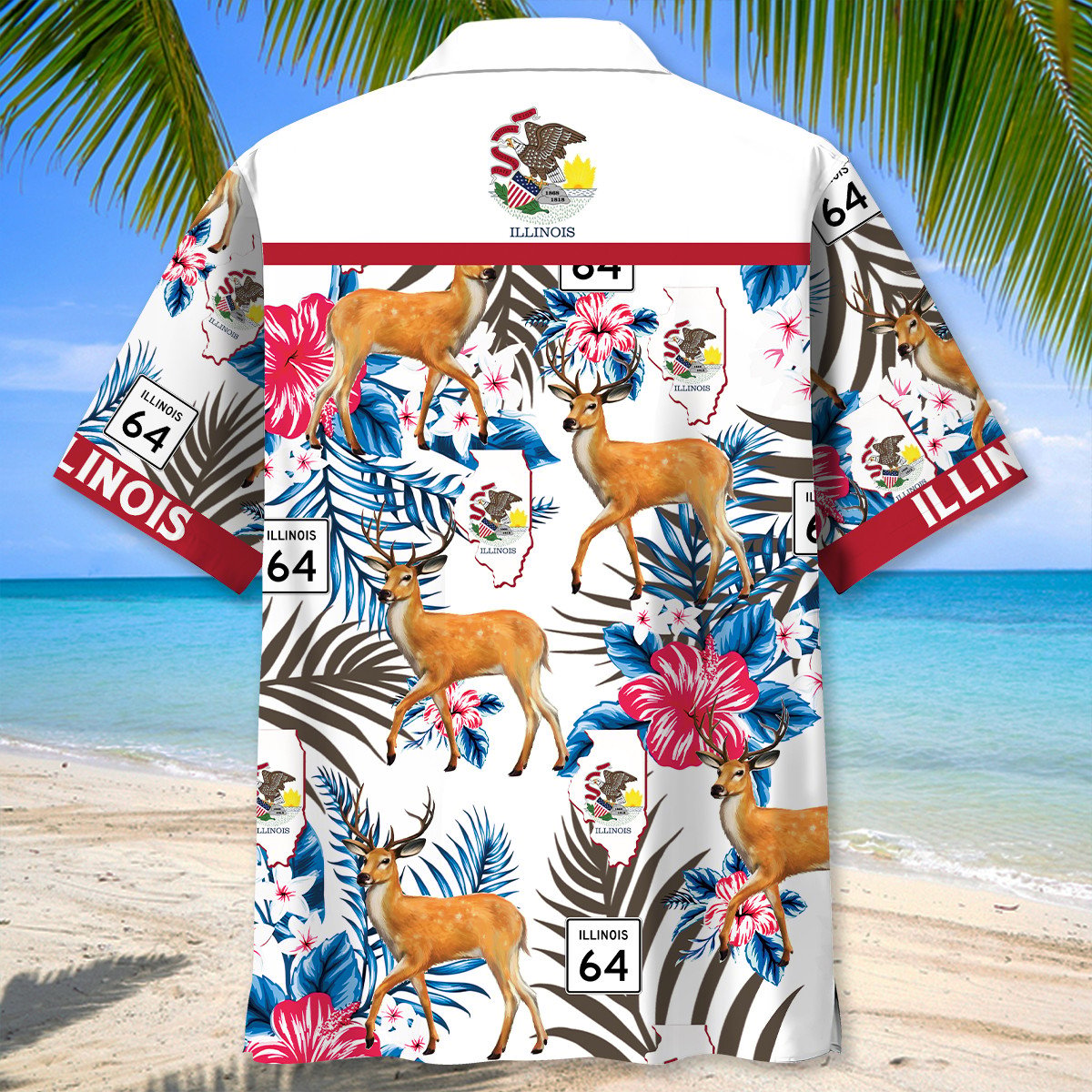 Illinois Proud Midwest Hawaiian Shirt For Coastal Adventures And Warm Weather Wear