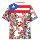 Tropical Puerto Rico Proud Hawaiian Shirt For Resort Getaways And Comfortable Summer Activities
