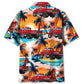 Retro Truck Tow Operator Car Hawaiian Shirt For Resort Getaways And Comfortable Summer Activities