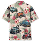 Vintage Retro Truck Tow Operator Car Hawaiian Shirt For Coastal Adventures And Warm Weather Wear