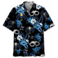 Blue Tropical Police Hawaiian Shirt Artwork View For Weekend Travel And Beach Style
